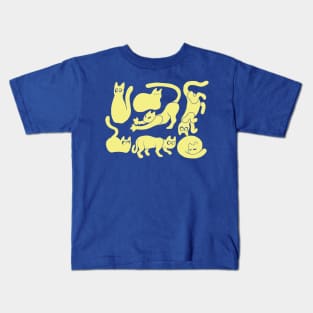 Dandelion Shadow Cats Pattern Kids T-Shirt